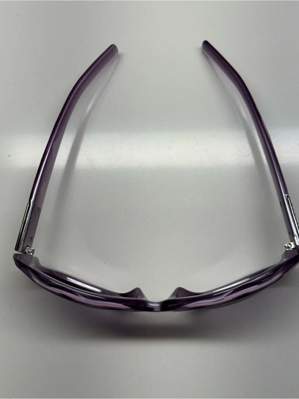 Vintage Fendi Oversized Round Sunglasses - Translucent Purple w/ Crystal Zucca L